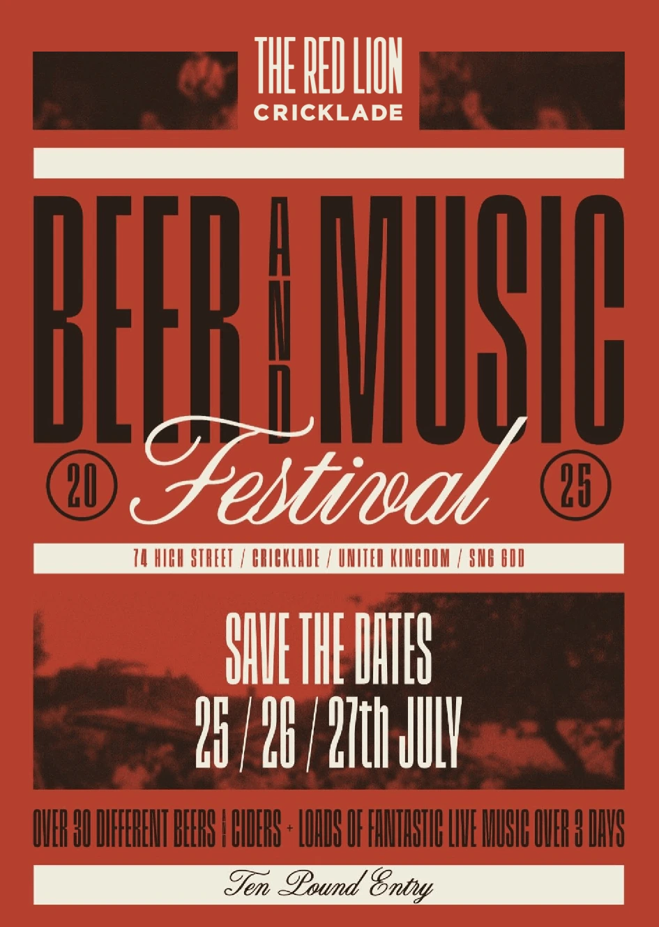 The Red Lion Cricklade Beer and Music Festival July 2025